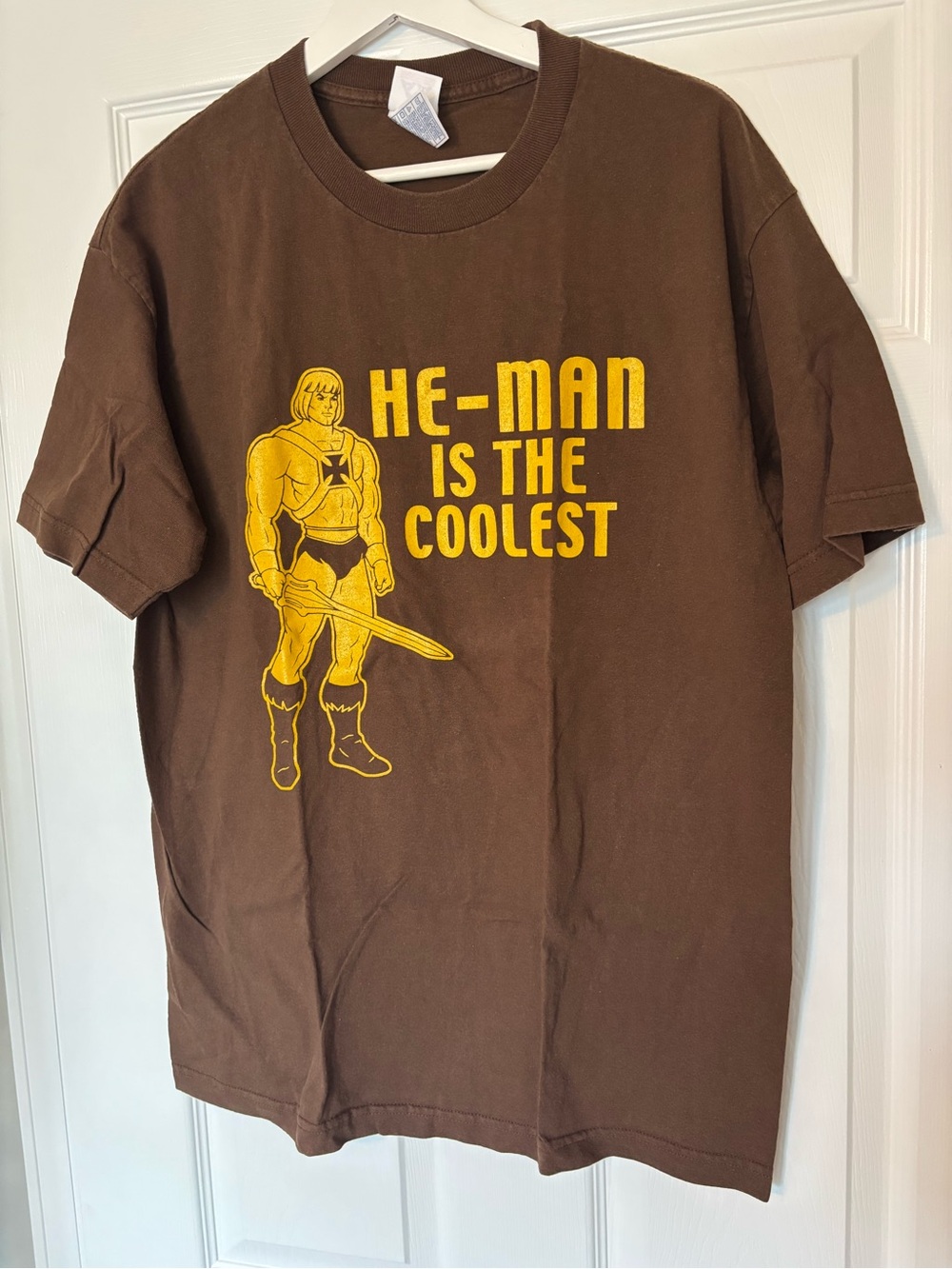 Alstyle Men’s Brown Short-Sleeve He-Man Graphic Tee